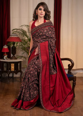 ajrakh sarees